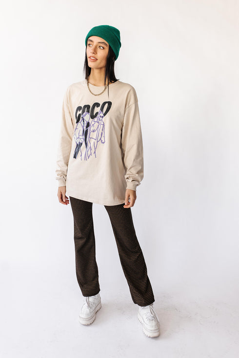 The Coco Long Sleeve Tee // Sand